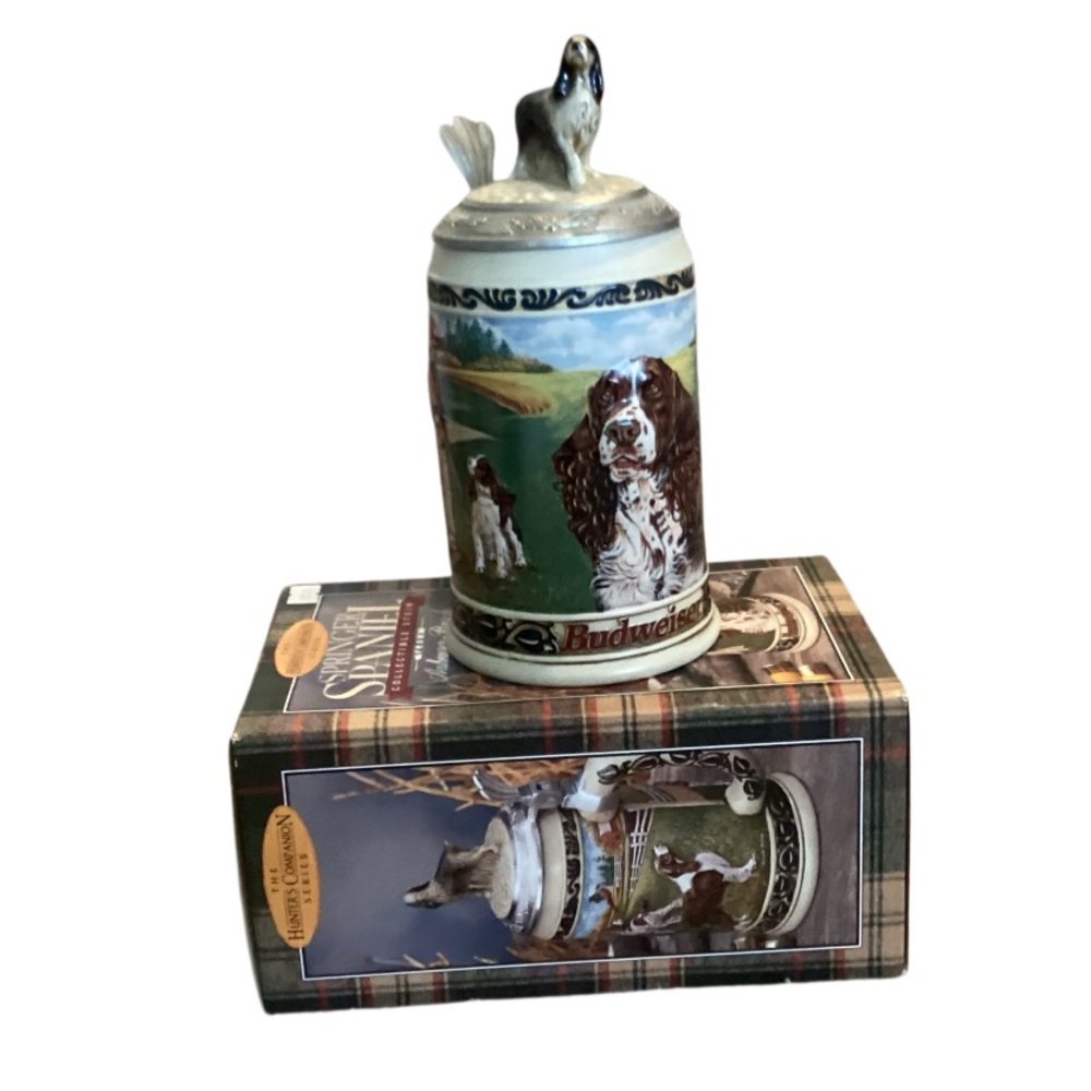 Anheuser Busch Hunter’s Companion Series Collectible Stein Springer Spaniel